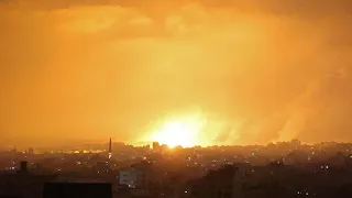 Israel strikes Gaza from ground and air, escalating offensive