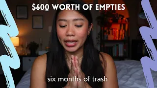 over $600 worth of beauty empties!!