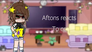 ,,💗 Past Aftons reacts to C.C Afton 1/5,,💗Enjoy!