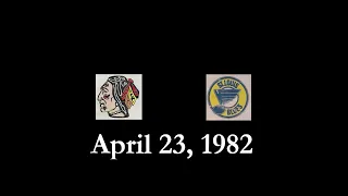 Chicago Blackhawks St. Louis Blues April 23, 1982 Game 6 End of Game and Postgame Audio