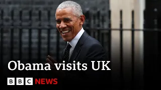 Former US president Obama arrives at Downing Street for private meeting | BBC News