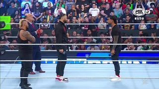 Confrontación entre Roman Reigns y Jey Uso camino a SummerSlam - WWE Smackdown 28/07/2023 (Español)