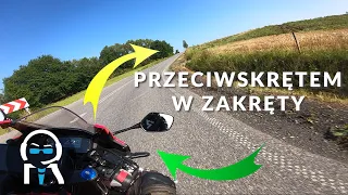 Jak nie wchodzić w zakręty na motocyklu - przeciwskręt, nawyk, praktyka