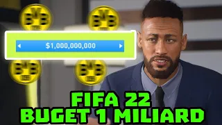 FIFA 22 BUGET DE TRANSFERURI 1 MILIARD DE EURO !!!