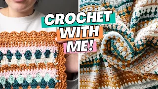 Crochet A Blanket With Me! The Making of the Riverbed Throw | BTS Vlog