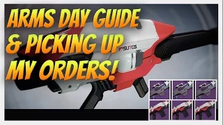 Destiny - Arms Day! 10-14 Guide to Completing Weapon Tests & Opening Foundry Order Packages