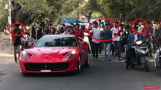 People Going Crazy After Seeing A Ferrari / Reactions / Acceleration | Hyderabad India