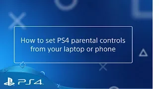 How To: Set PS4 parental controls | PlayStation