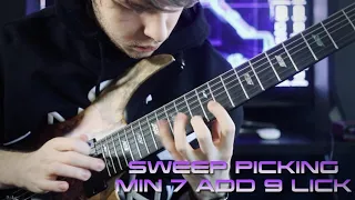 MODERNISE Your Playing | SWEEP PICKING Lick w Min 7 Add 9 Arpeggios