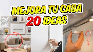 20 SOLUCIONES FÁCILES y ECONÓMICAS para MEJORAR tu CASA rentada o propia