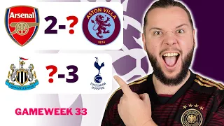 Premier League Gameweek 33 Predictions & Betting Tips!