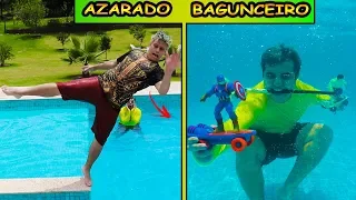 TIPOS DE CRIANÇAS NA PISCINA 5| Família Maloucos