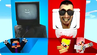 😱ЯМА ТВ МЕНА ПРОТИВ СКИБИДИ ТУАЛЕТА В МАЙНКРАФТ! ШЕДИ ЛЕСКА И НУБИК MINECRAFT