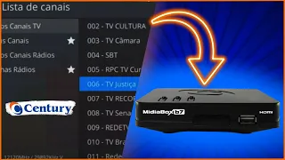 Configurando e atualizando receptor MidiaBox B7 Century: Guia Completo UNBOXING