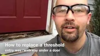 how to fix a threshold in your doorway