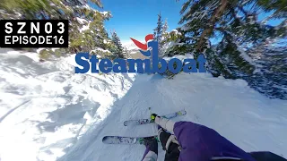 skiing CHRISTMAS TREE BOWL at STEAMBOAT SPRINGS! | vanlife colorado