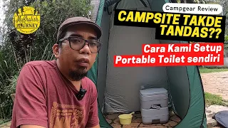CAMPSITE TAKDE TANDAS? Ini cara kami setup portable toilet sendiri #mykhalishjourney