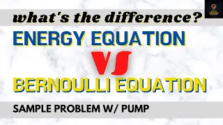 energy equation in fluid flow | sample problem w/ pump | fluid flow | Fluid Mechanics Lesson 12