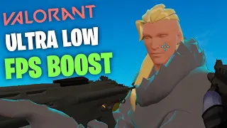 Valorant ULTRA LOW Graphics Tutorial - FPS  Boost, Fix Lag & Stuttering