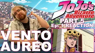 JoJo's Bizarre Adventure (DUB) PART 5 Ep. 1: "Golden Wind" | PREMIERE REACTION!!