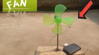 how to make fan with DC motor at home