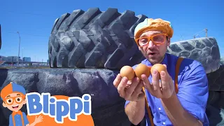 Blippi Visits Dig This Las Vegas and Learns Verbs | Kids Educational Videos | Moonbug Play and Learn