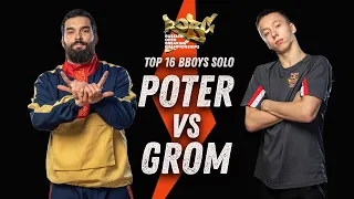 Poter (Unstoppabulls) vs Grom (Outstanding) ★ Top 16 BBoys Solo ★ 2021 ROBC x WDSF