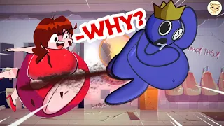 Fat Rainbow Friends and Fat Girlfriend Poop Story Animation