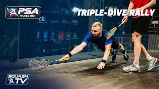 "Wow, WOW...WOOWWW!!" - Triple Dive MegaRally - Makin v Willstrop [Slo-Mo]