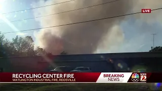 Reidsville fire is actively burning, officials say