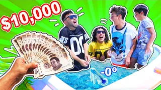The last to get out of the FROZEN Jacuzzi is going to win $ 10,000 Pesos #RulesBeachHouse Ep. 10