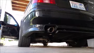 2000 BMW 540i exhaust with stock then Flowmaster super 44