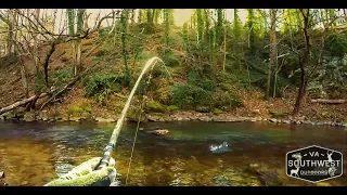 Trout Fishing  with Berkley Gulp Minnows in ultra clear water -Marion Virginia