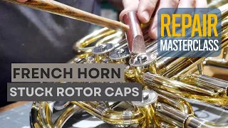 F Horn Rotor caps stuck