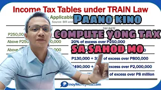 Paano kino compute Yong Tax sa sahod mo | how to compute Tax on your salary