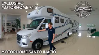 EXCLUSIVO: MOTORHOME SANTO INÁCIO 7.1 SI - CHASSI MERCEDES SPRINTER 516 RODADO DUPLO