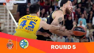 AS Monaco-Maccabi Playtika Tel Aviv | Round 5 Highlights | 2023-24 Turkish Airlines EuroLeague