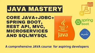 Java Mastery: Java + JDBC + Spring Boot, Rest API, Spring MVC, Microservices and SQL/MySQL - Preview