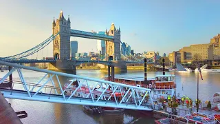 City of London to Tower Bridge Walk incl. Towers, Passages & Side Streets | 4K | Mar 2021