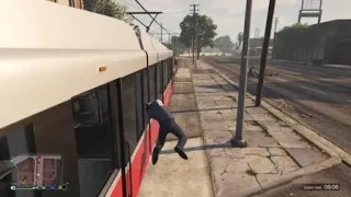 Grand Theft Auto V tram glitch