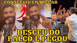 Gusttavo Lima DESCE do PALCO e pega PRESENTE de FÃ que realiza SONHO (Exemplo de artista)