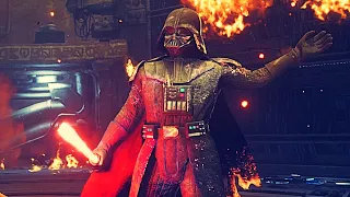 Star Wars Jedi Survivor Darth Vader Destroys Everyone & Everything Scene (2023)