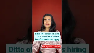 Ditto off-campus hiring. 100% work from home.