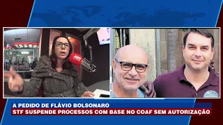 A pedido de Flávio Bolsonaro: STF suspende processos com base no COAF