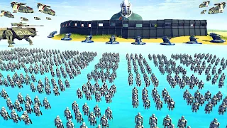 Clone Army Surrounds GENERAL GRIEVOUS' Island Fortress! - Men of War: Star Wars Mod