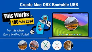 How to Create macOS Sierra or High Sierra Bootable USB in 2024 😊 TRY THIS WHEN EVERY METHOD FAILED