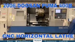 2006 Doosan Daewoo Puma 400B CNC Horizontal Lathe For Sale