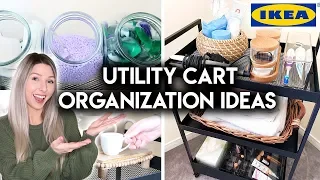 IKEA HOME ORGANIZATION IDEAS FOR SMALL SPACES | 4 UTILITY CART IDEAS