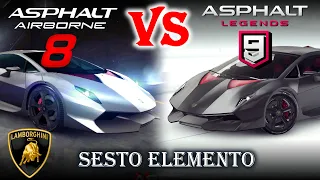 Lamborghini Sesto Elemento: Asphalt 8 vs Asphalt 9