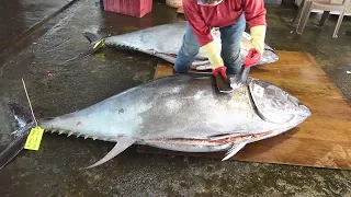 $12,000 Giant Bluefin Tuna Cutting Skills - Taiwan street food